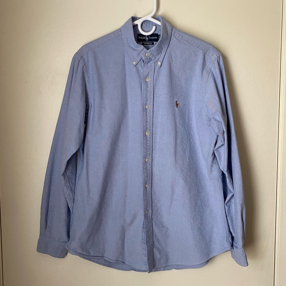 Ralph Lauren Custom Fit Oxford Shirt in Size Large- Great Condition